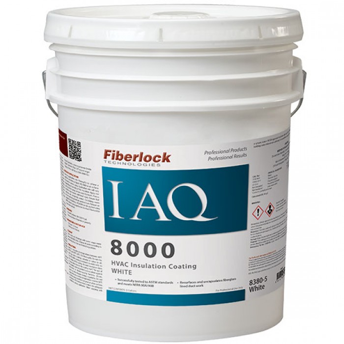 Fiberlock IAQ 8000 HVAC Sealer Blanc
