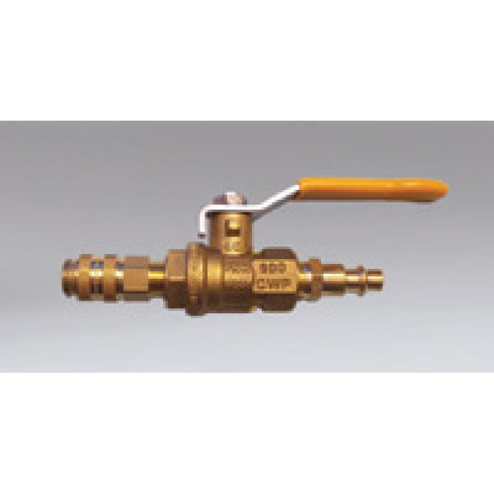 Nikro Ball valve 1/4npt - Dual action coupler